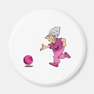 Grannies bowling league magnet