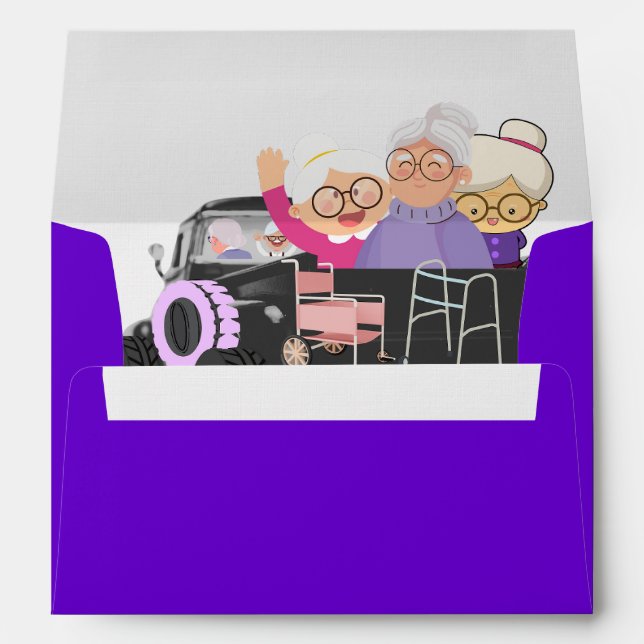 Grannies Ride Back PickUp Truck Matching Envelopes (Back (Bottom))