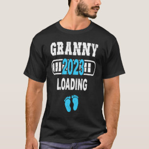 Granny 2023 Loading Pregnancy Announcement Grandm T-Shirt