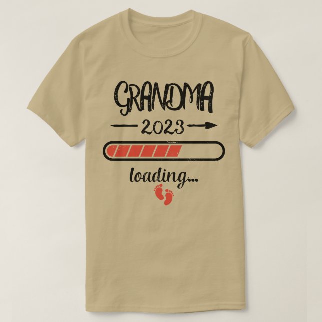 Granny 2023 Loading Pregnancy Grandmother Birth  T-Shirt (Design Front)