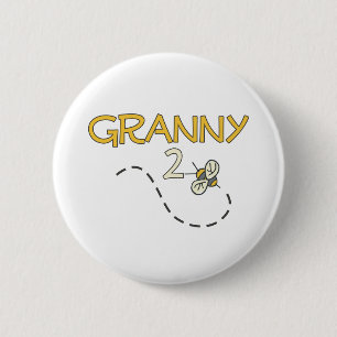 Granny 2 Bee 6 Cm Round Badge