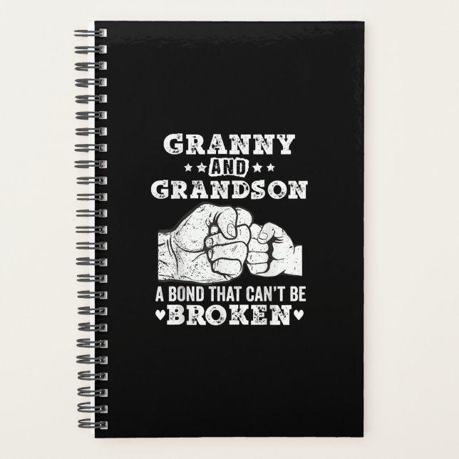 Granny And Grandson A Bond That Cant Be Broken Planner (Front)