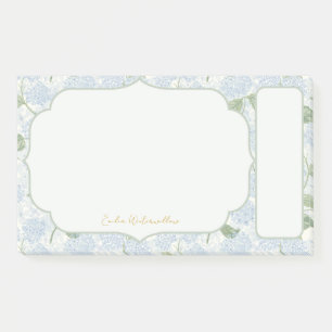 Granny Chic Hydrangea Floral Customisable Post-it Notes