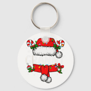 Granny Christmas Pajama Santa Claus Family Matchin Key Ring