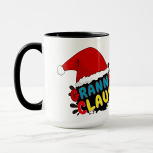 granny claus christmas gift, mug