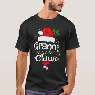 Granny Claus Christmas Pajama Family Matching Xmas T-Shirt