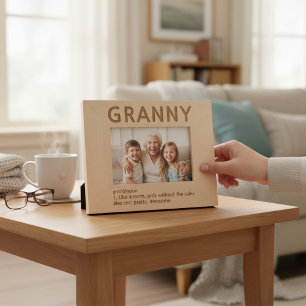 Granny Definition Laser Etched Picture Frame