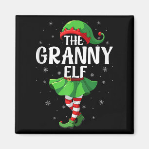 Granny Elf Christmas Grandma Women Elf Squad Xmas  Magnet