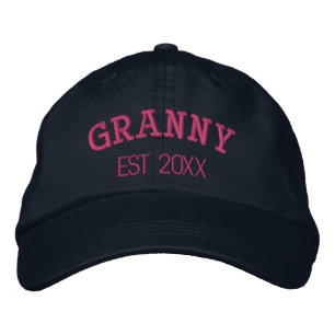Granny Grandmother Personalised Gift Custom Text Embroidered Hat