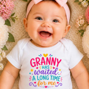 Granny Has Waited Colourful Baby Bodysuit