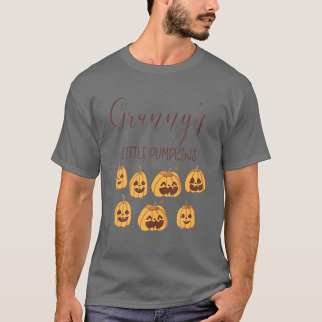 Granny Little Pumpkins - Funny Pumpkin T-Shirt (Front)