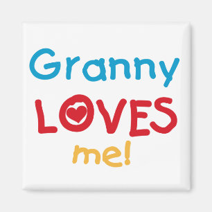 Granny Loves Me Tshirts and Gifts Magnet