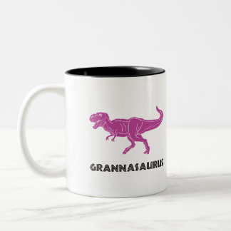 Granny Nanna, Nana Grandma T-rex pink cup mug
