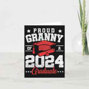 Granny Of A Cl Of 2024 Graduate Senior Graduation Card