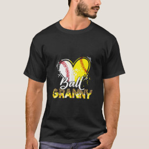 Granny of Both Baseball Softball Sport Matching Fa T-Shirt