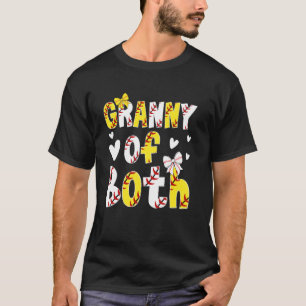 Granny Of Both Proud Softball Baseball Granny Gran T-Shirt