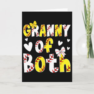 Granny Of Both Proud Softll Sell Granny Grandma Card