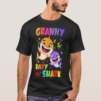 Granny Of The Baby Shark Birthday Granny Shark T-Shirt