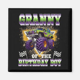 Granny Of The Birthday Boy Monster Truck Birthday  Magnet
