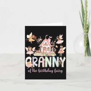 Granny Of The Birthday Fairy Girl Magical Family M Card