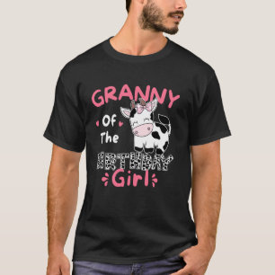 Granny Of The Birthday Farm Cow Family Matching Gi T-Shirt