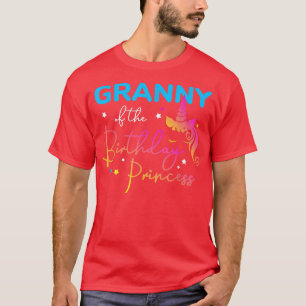Granny of the Birthday Princess Bday Unicorn Grand T-Shirt