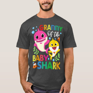 Granny Of The Birthday Shark Celebrate Together  T-Shirt