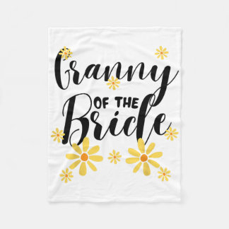 Granny Of The Bride Family Team Wedding Shower Sun Fleece Blanket