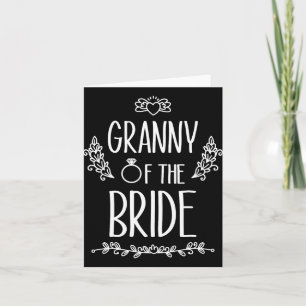 Granny Of The Bride Wedding Party Family 1 Card