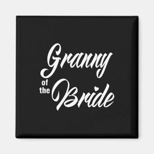 Granny Of The Bride Wedding Party Matching Bridal Magnet