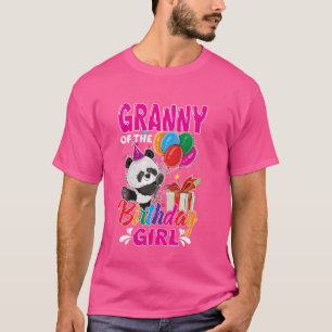 Granny Of The Panda Bear Birthday Animal Lover Boy T-Shirt
