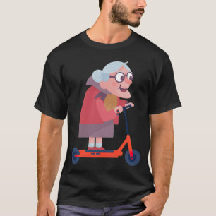 Granny scooter grandma grandmother funny new grand T-Shirt