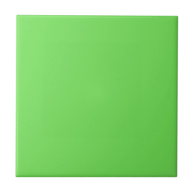 GRANNY SMITH APPLE GREEN (solid colour) Tile (Front)