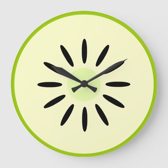 Granny Smith Apple Large Clock (Front)