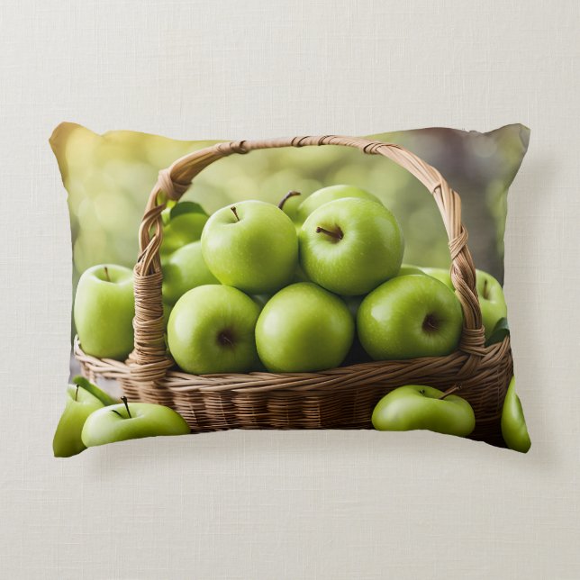 Granny Smith Apples Decorative Cushion (Front)