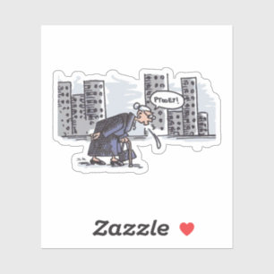 Granny Spitting! contour sticker