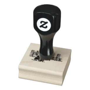 Granny Spitting! rubber stamp