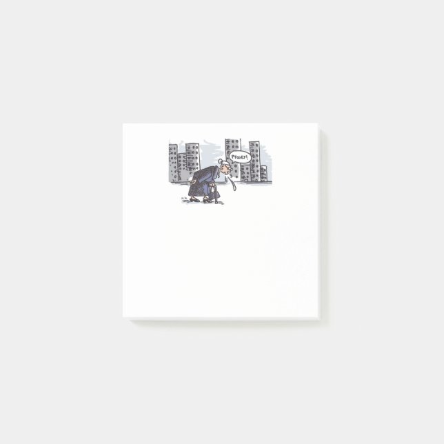 Granny Spitting! white note pads (Front)