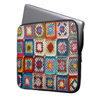 Granny Square Crocheted Quilt