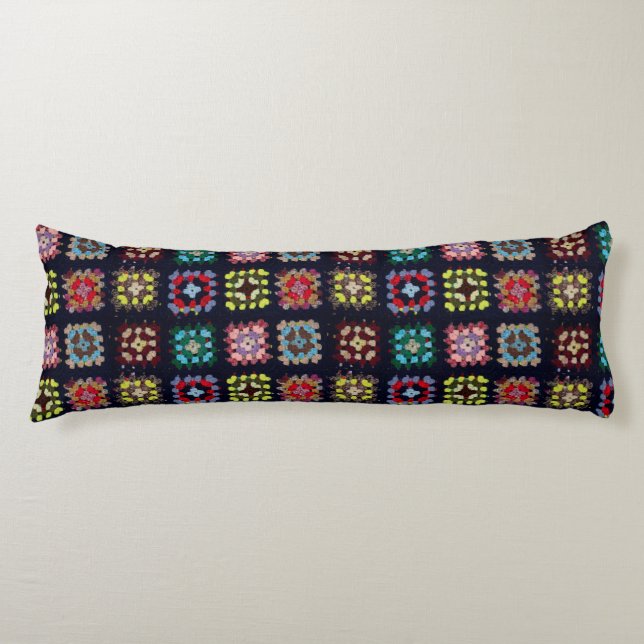 Granny squares body cushion (Front)