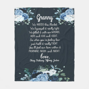 Granny We Hugged This Blanket Personalised Granny