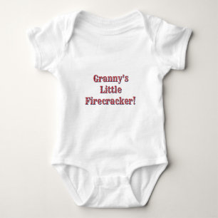 Granny's Little Firecracker! USA 250 Fireworks Baby Bodysuit