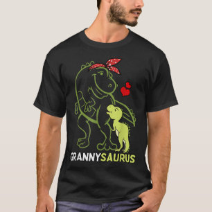 Grannysaurus Granny Tyrannosaurus Dinosaur Baby Mo T-Shirt