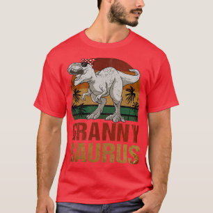 Grannysaurus T Rex Dinosaur Granny Saurus Vintage T-Shirt