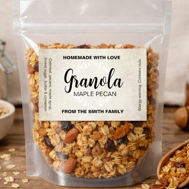 Granola Customisable Homemade Label Gran001brt (Creator Uploaded)