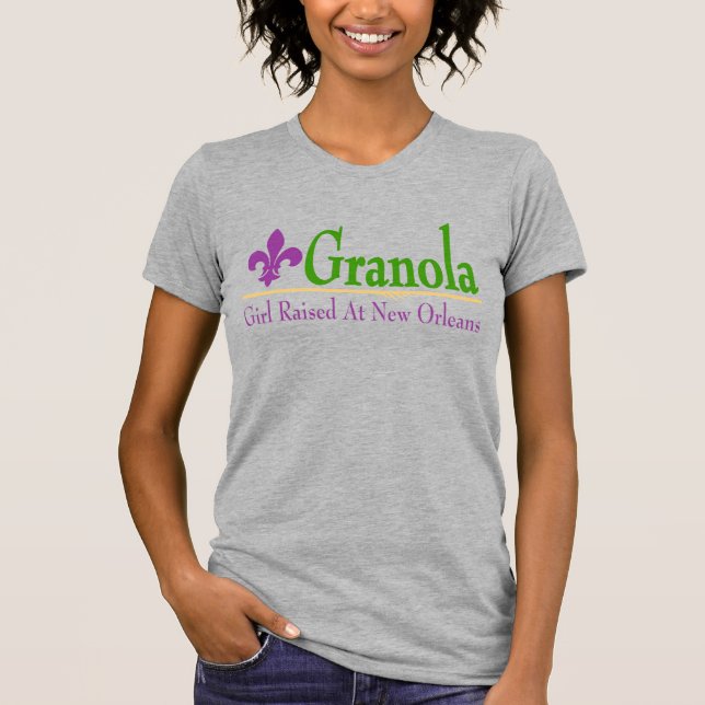 Granola: Girl Raised At New Orleans T-Shirt (Front)