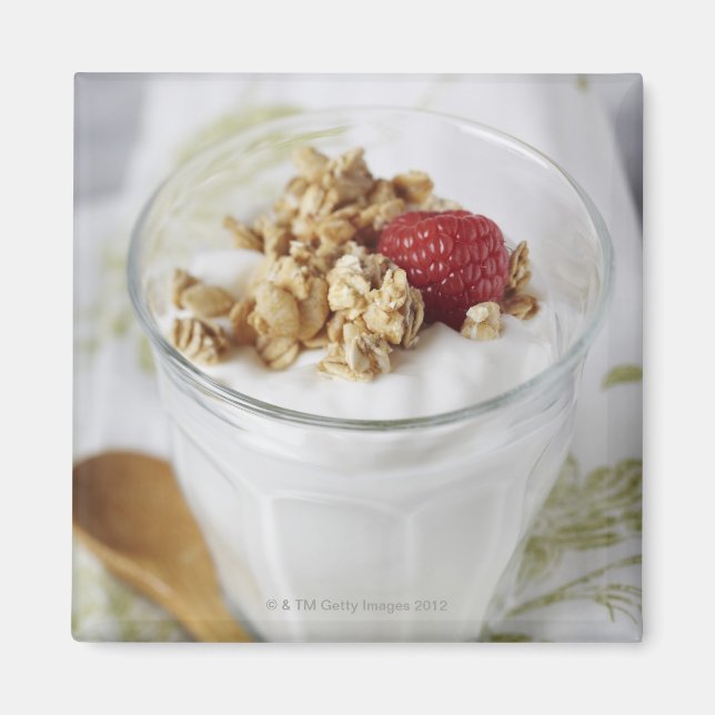 Granola, Oats, Toasted, Fruit, Berry, Raspberry, Magnet (Front)
