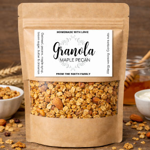 Granola (or your wording) Homemade Label Gran001re