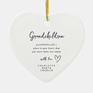 Granparents Grandma Grandad Heart Ornament