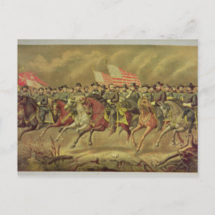 Grant and his Officers Postcard